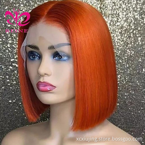 Human Hair Wigs For Women Ginger Orange Blonde 13x4 Lace Front Wig Brazilian Hair Swiss HD Lace Closure Wig